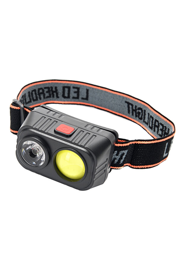 مصباح أمامي LED قابل لإعادة الشحن، منفذ USB من نوع C، مصباح أمامي LED بدون استخدام اليدين مع حزام مرن قابل للتعديل