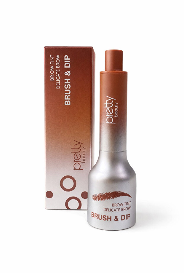 Brow Tint Brush & Dip Eyebrow Dye – Natural-Looking, Long-Lasting Eyebrow Colorant