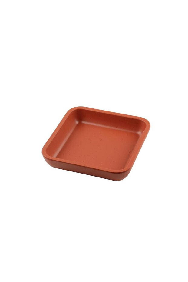 Square Bowl Orange 21X21X4.5 cm