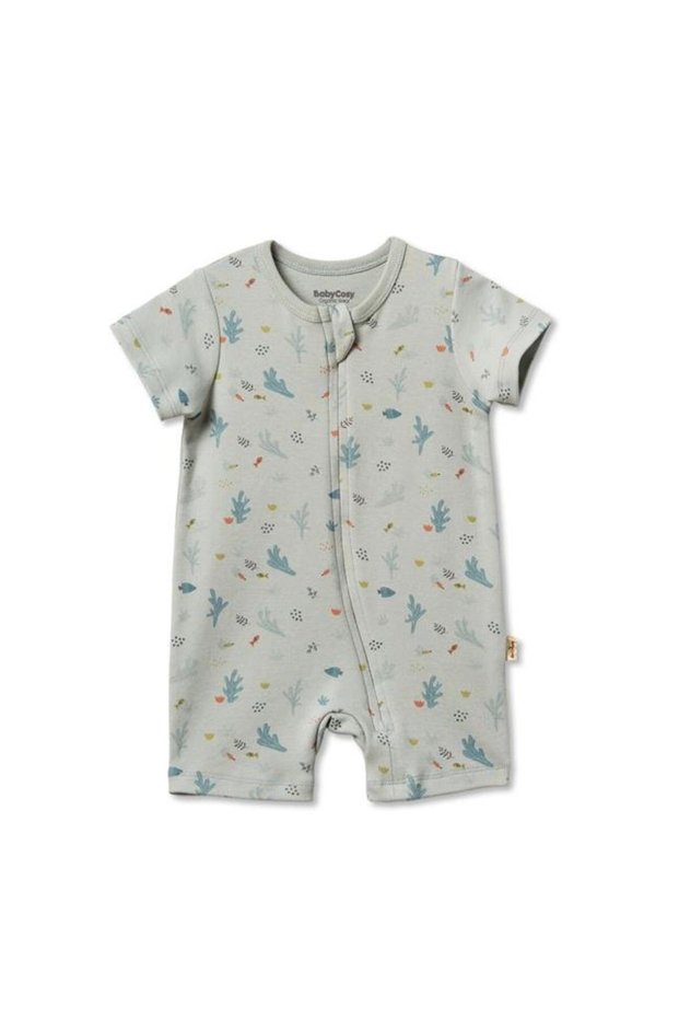 Baby Shorts Overalls 100% Organic Cotton, Baby - Newborn - Csy8213