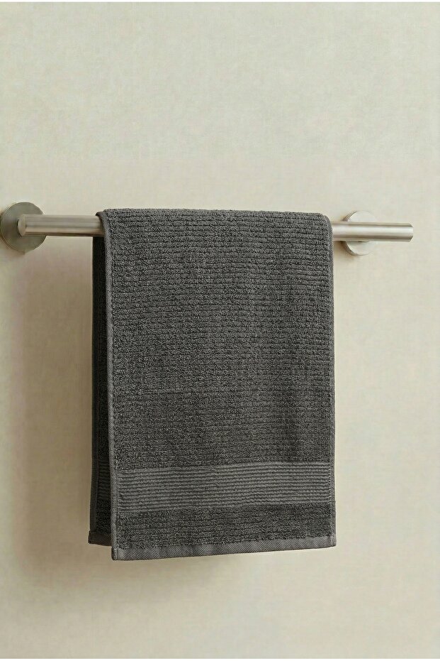 Nila Anthracite Hand Towel - 50X90 Cm, 230Gr, 100% Cotton