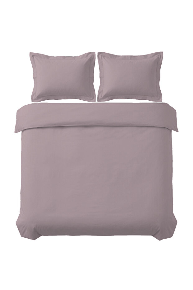 Snazzy 100% Cotton Satin 200 Tc (80 Thread) Double Duvet Cover Set