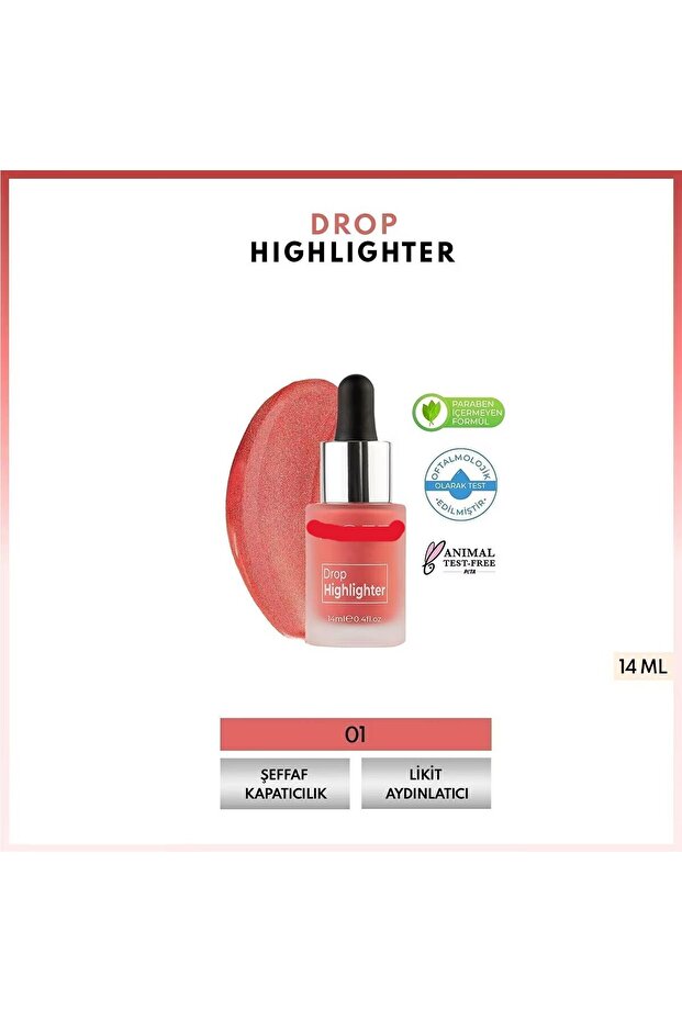 Beris Drop Highlighter 01 Shimmering Look