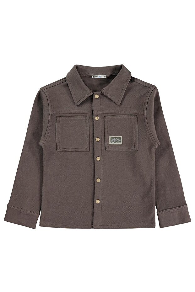 Basic Shirt for Ages 6-9 - Brown