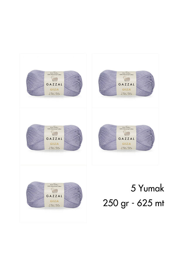 Giza 2471-%100 Merserize Pamuk İplik Yazlık Örgü Amigurumi - 5 Yumak - 2