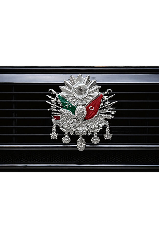 شعار النبالة العثماني البلاستيكي Tuğra Civatalı Shutter Coat of Arms باللون الرمادي