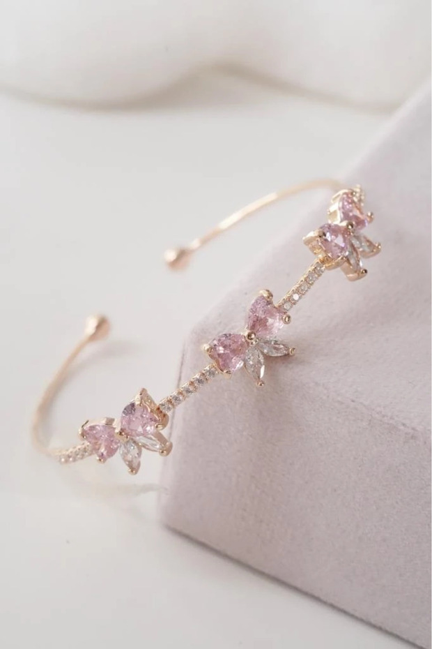 Coquette Style Pink Bow (Ribbon) Cuff Bracelet