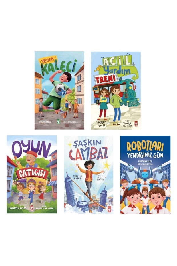 Story Set 5 Books (Acil Yardım Treni + Yedek Kaleci + Oyun Satıcısı + Şaşkın Cambaz