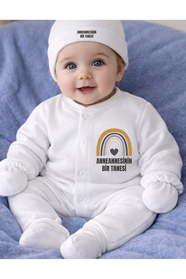 Grandmother Gift Written Baby Rompers Hat 3 Pieces