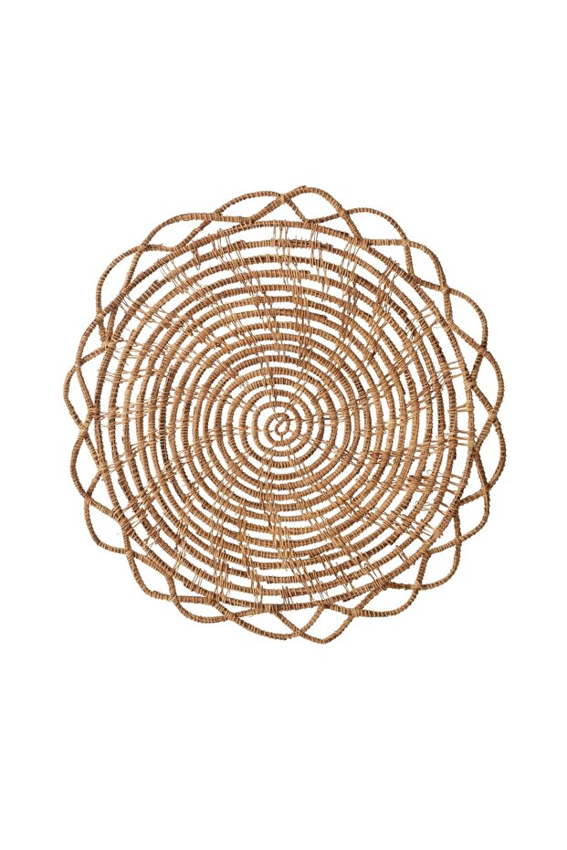 Palm Root Round American Plate 35 cm