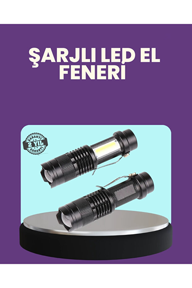 مصباح يدوي صغير مقاوم للماء مع 4 أوضاع إضاءة LED