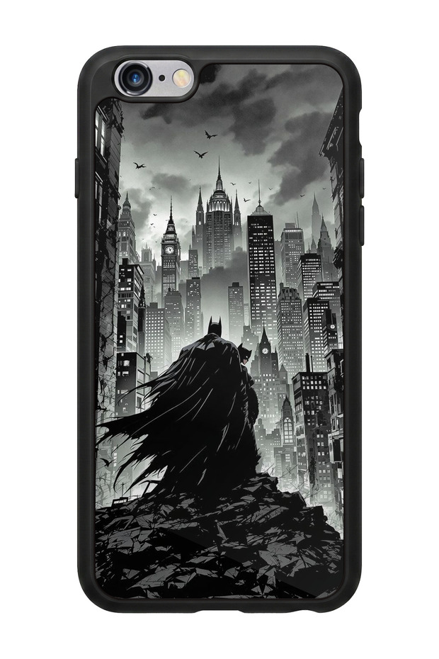Glossy Premium Case with Batman Design Compatible for iPhone 6 Plus