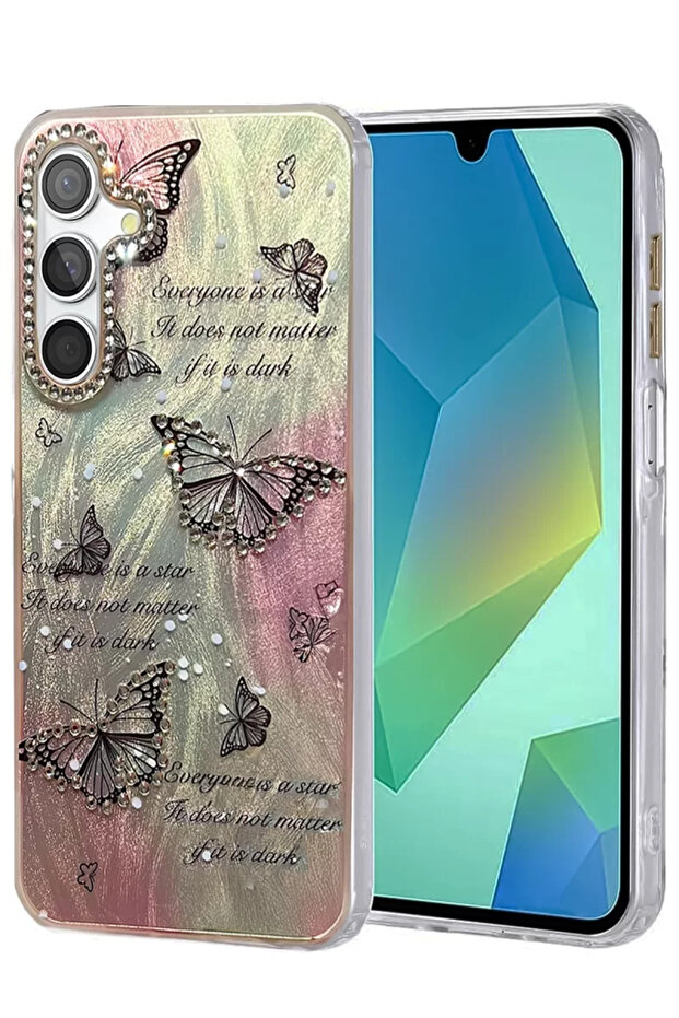 Newface Samsung Galaxy A15 4g Case Blade Mirrored Pattern Cover - Pattern 6