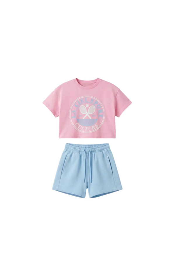 La'Ciel Tennis Club 2-Piece Set with Shorts