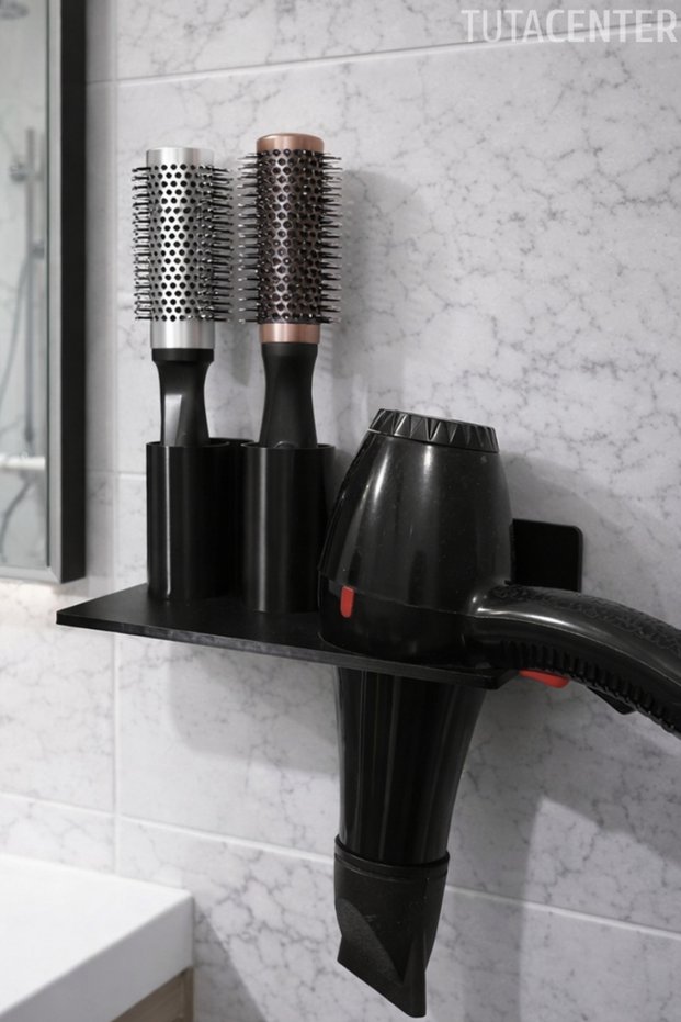 Hair Dryer Stand | Organizer with Blow Dryer and Brush Slots | Only the Stand Is Sent.