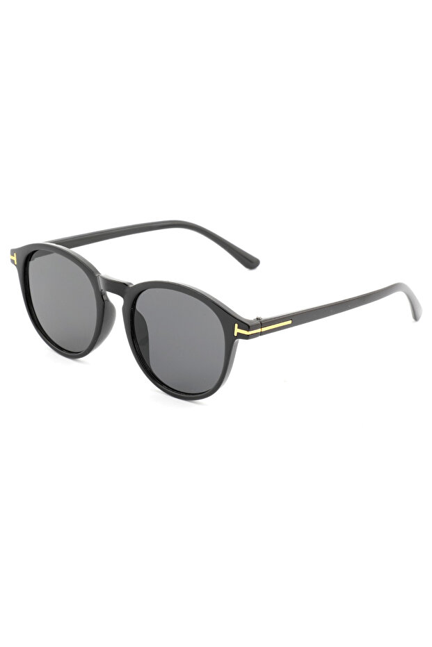 Unisex Oval Model Black Color Sunglasses Tctgt002001G0320