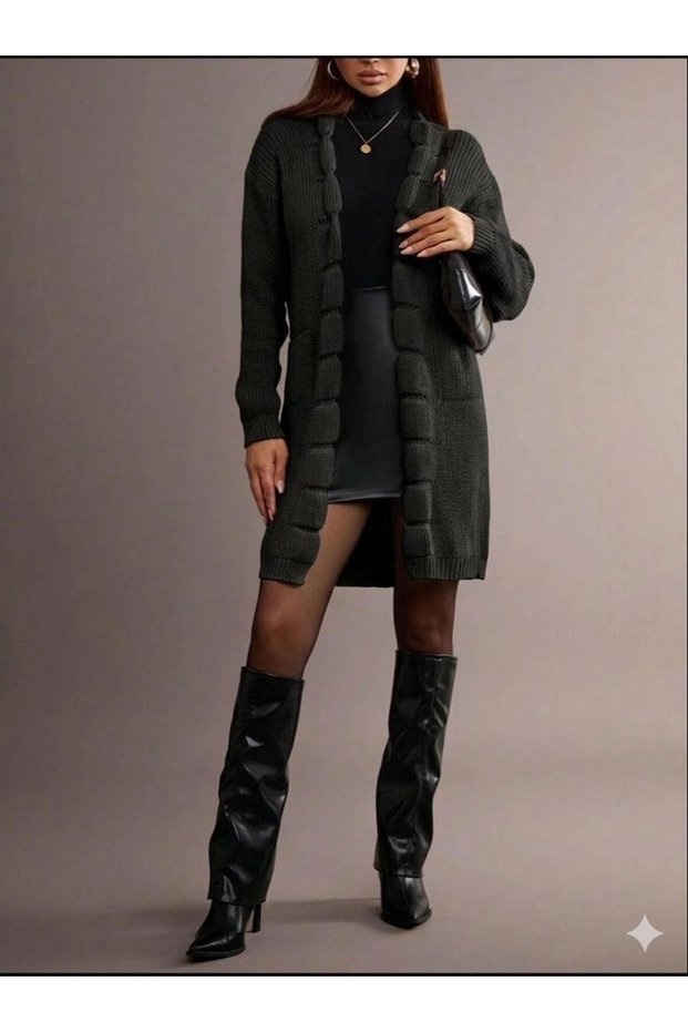 Knitwear Cardigan Open Front Stylish and Sporty 100% Acrylic