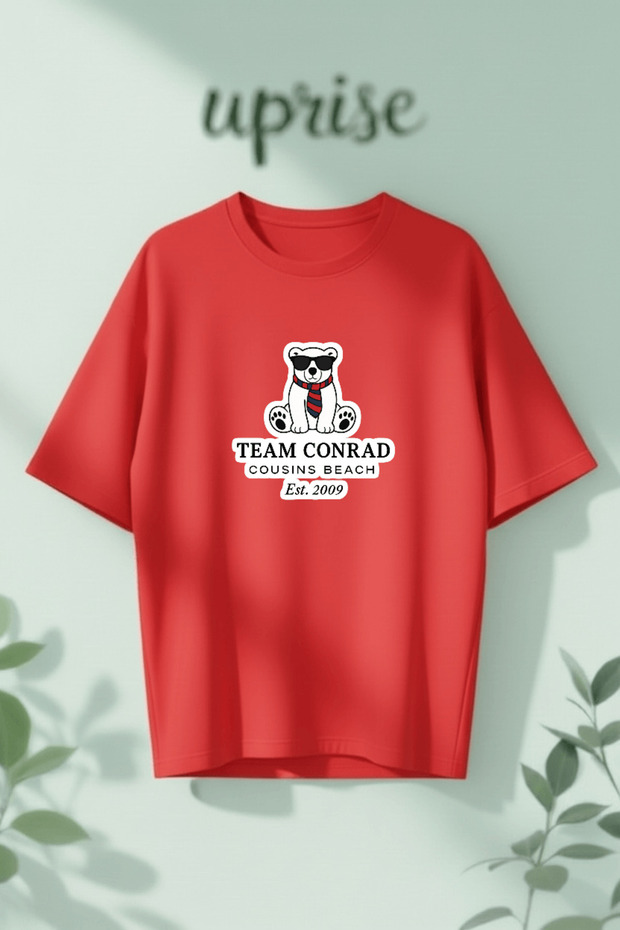 Team Conrad Fisher the Summer I Turned Pretty Printed Cotton Oversize T-Shirt