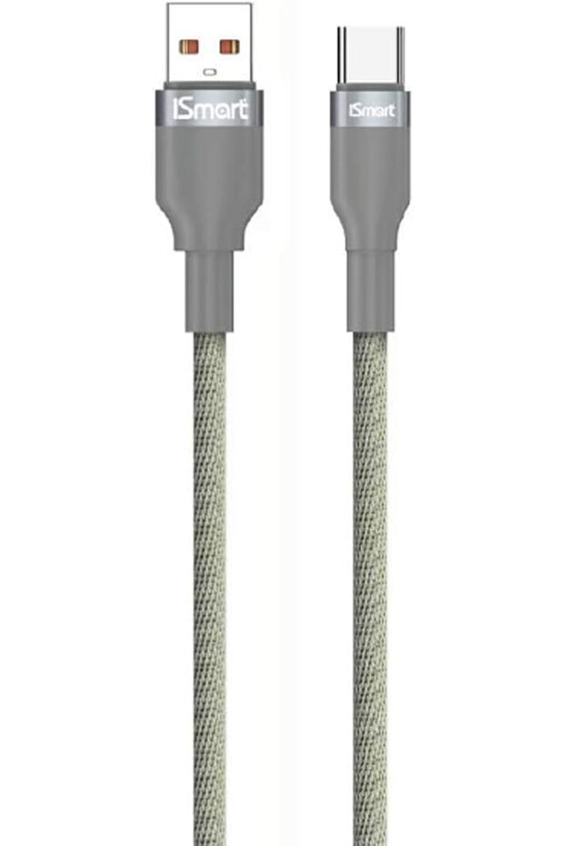 GlowLine USB-A to USB-C Cable, 3.0A Fast Charging, 1 Metre, Green, Model iM33, Smart Chip Pro
