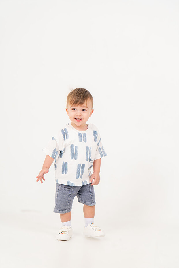 Baby Boy Summer Flexible Fabric Comfortable T-Shirt Shorts 2-Piece Set