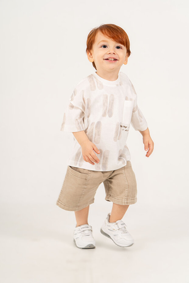 Baby Boy Summer Flexible Fabric Comfortable T-Shirt Shorts 2-Piece Set