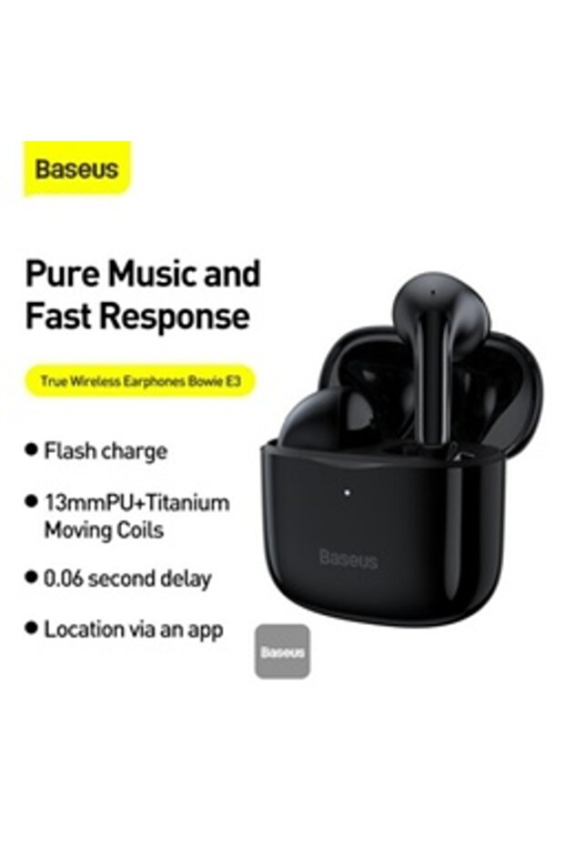 Bowie E3 Bluetooth TWS Wireless Earbuds, Black - 8