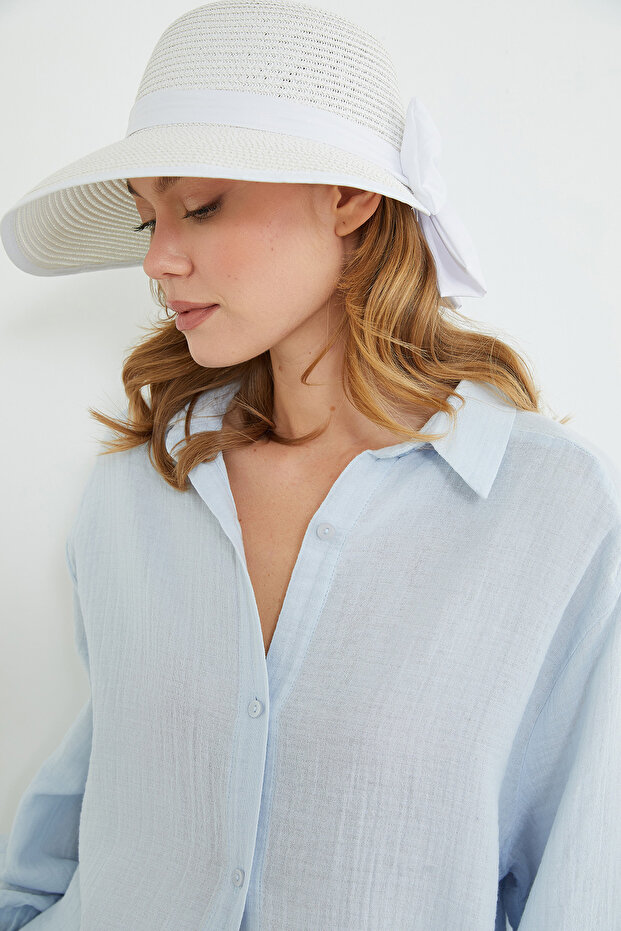 Basic Oversize Gömlek - 6