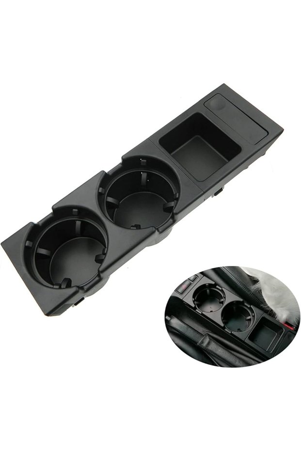 Bmw E46 Cup Holder Black Center Console Compatible Part