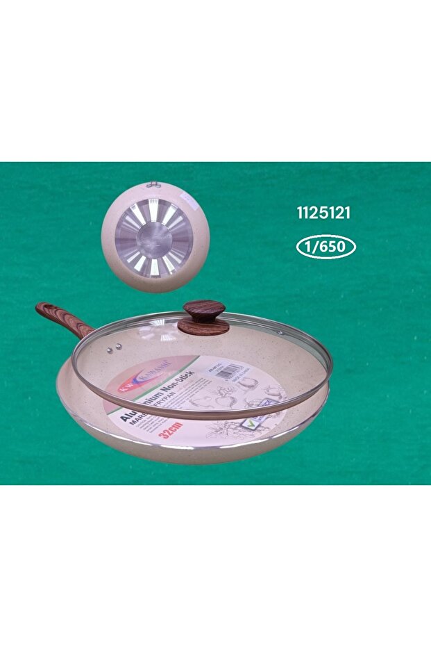 KR-MF32G OPEN FRY PAN WIT GLASS LID 32X4.5CM