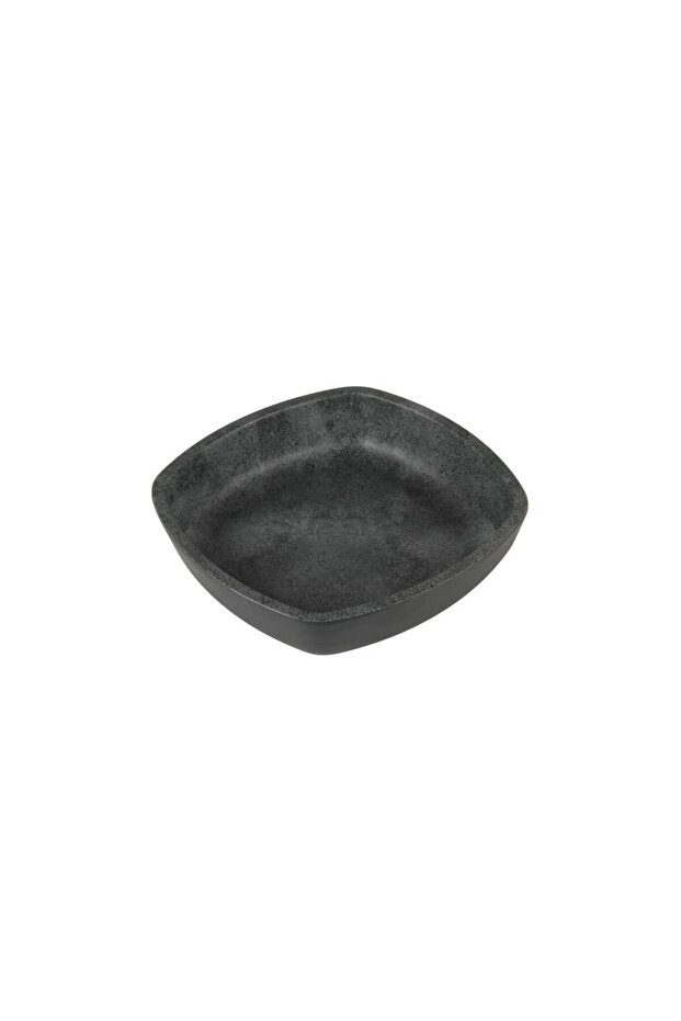 وعاء عرض مربع باللون الرمادي 24.5×24.5×6 سم