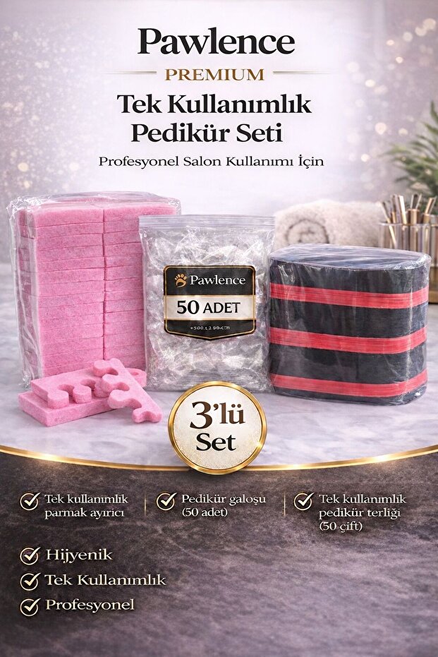 Pawlence Pedicure Toe Covers - Pedicure Socks - Pedicure Slippers Disposable Hygienic Set