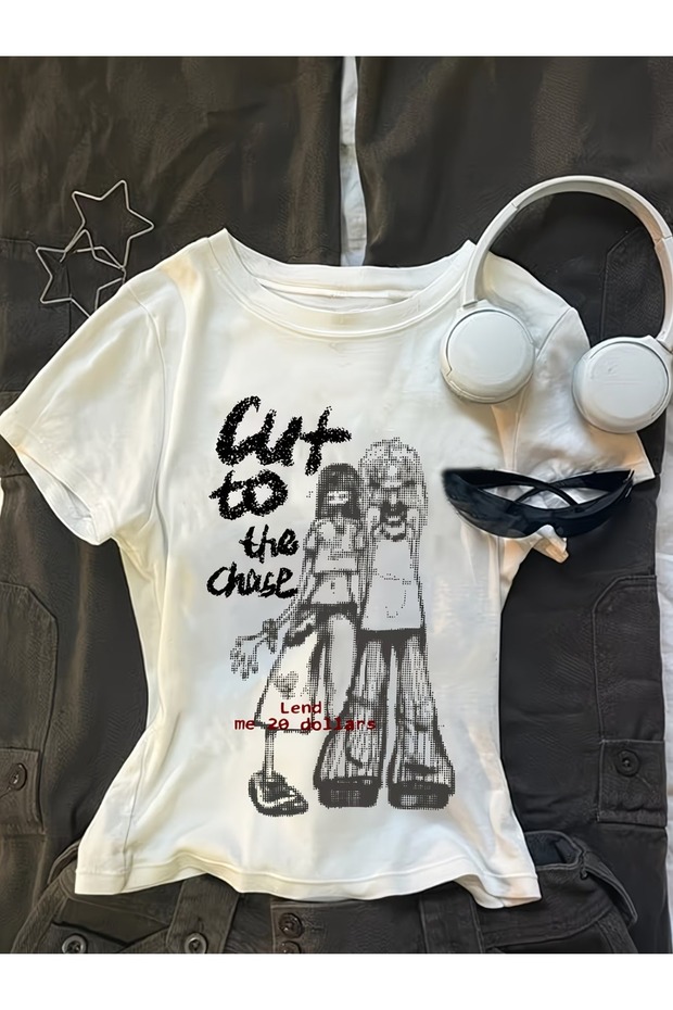 Kemer Boy Cut to the Chase Crop Blouse