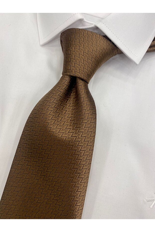 Woven Fabric Patterned Tie - 1