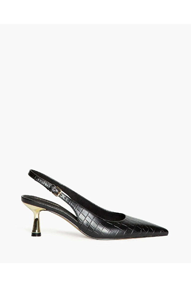 LOW HEEL SLING BACK IN CROCCO