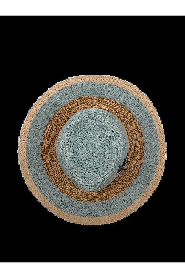 TWO-TONED STRAW HAT - 3