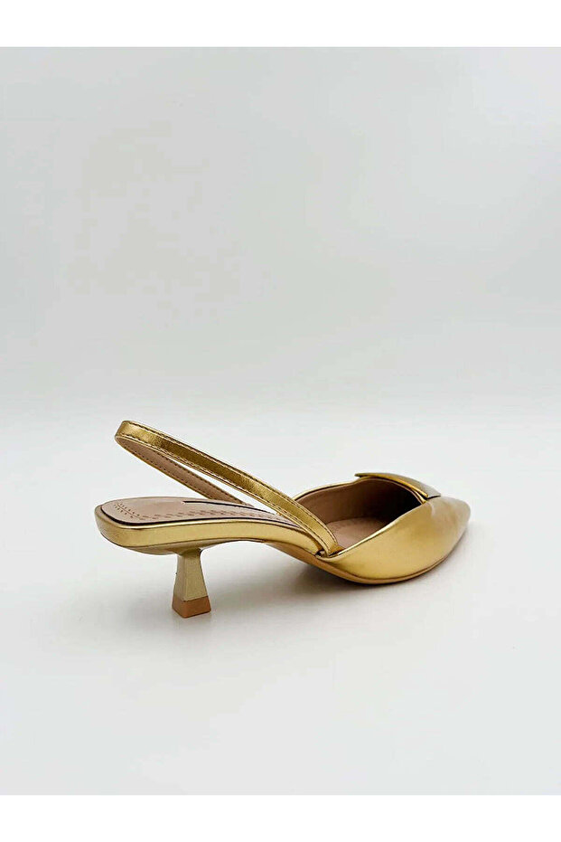 METALLIC EFFECT SLING-BACK - 3