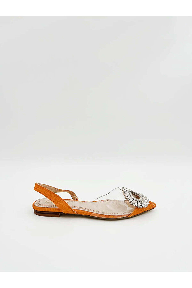 EMBELLISHED FLAT SLING-BACK