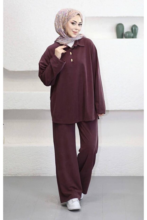 6327 - Stylish Comfortable Manu Soft Knitted Fabric Loose Women's Set