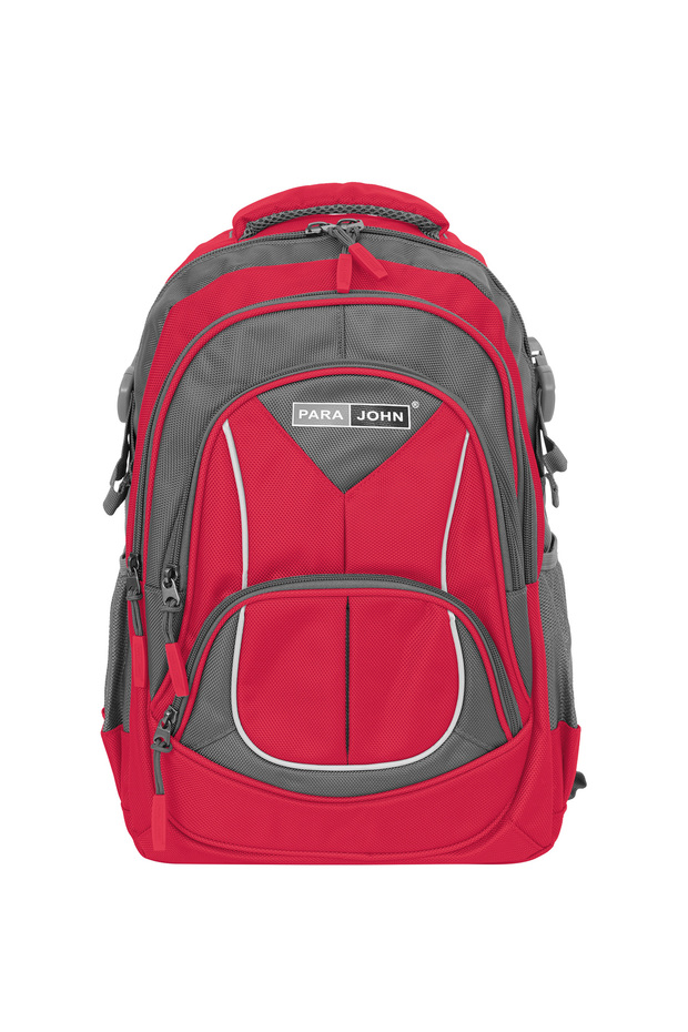 Para John School Backpack 14-20" Polyester Durable Student Bag with Strong Zipper