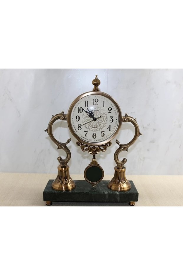 Six marble pendulum tabletop clock alk4321