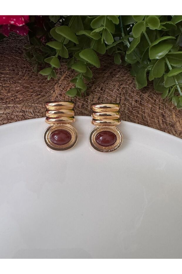 Vip Kahve Gold Vintage Earrings - Zra - Mng Earrings