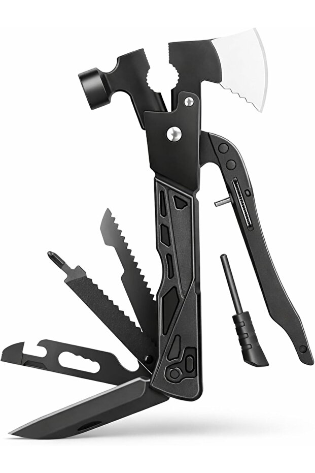 Stainless Steel Multi Tool Pliers – Heavy Duty Multitool with Knife, Saw, Screwdrivers & Wire Cutt