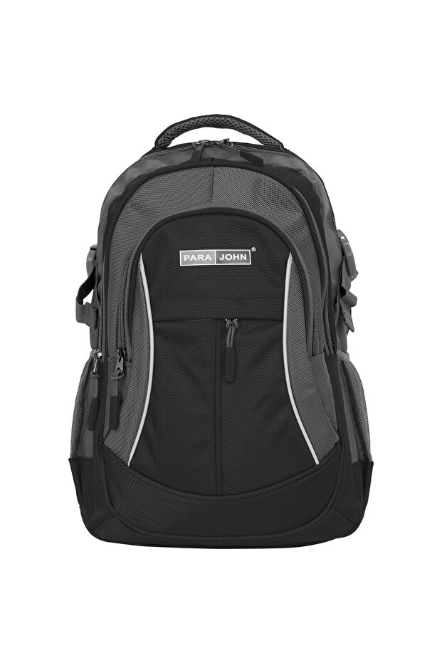 Para John School Backpack 14-20" PVC Coating Durable Student Bag with Strong Zipper