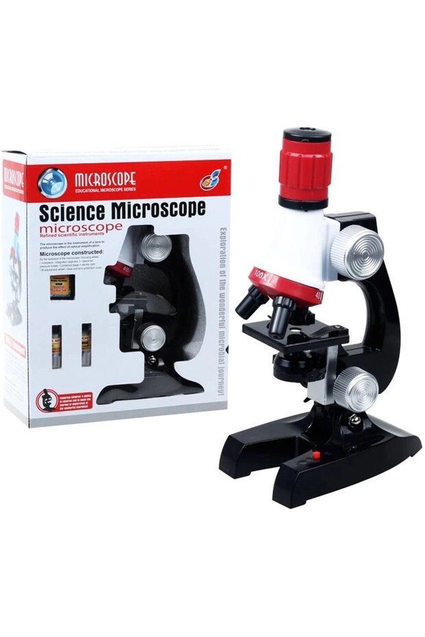 Educational Microscope Kit Zoom Led Lighted 100X 400X 1200X St1200X