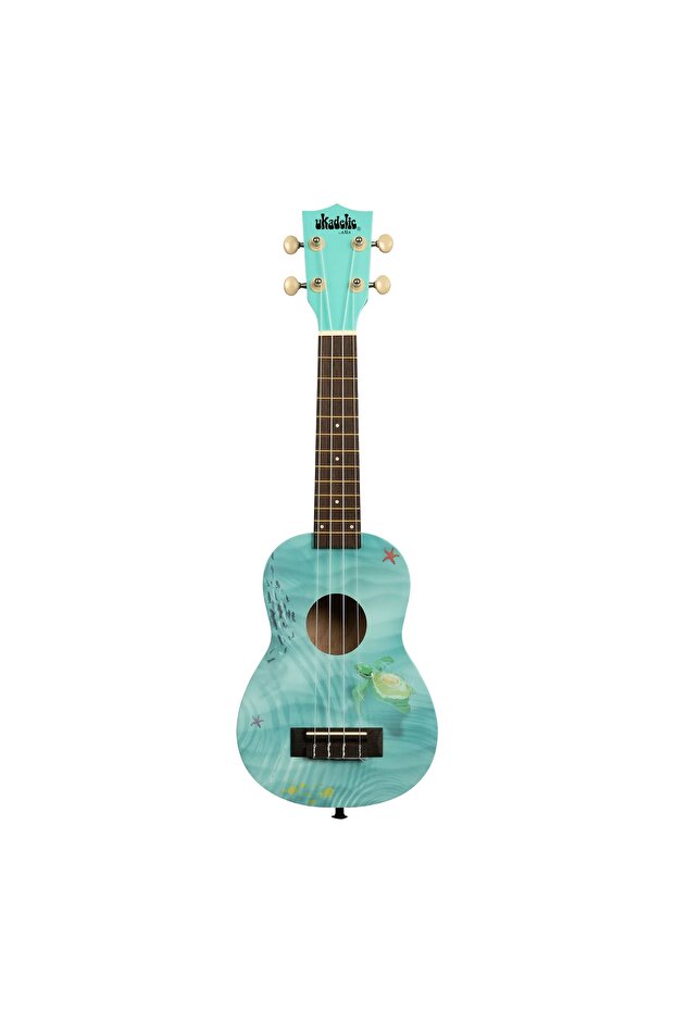 Ukadelic Soprano Ukulele (Seascape)