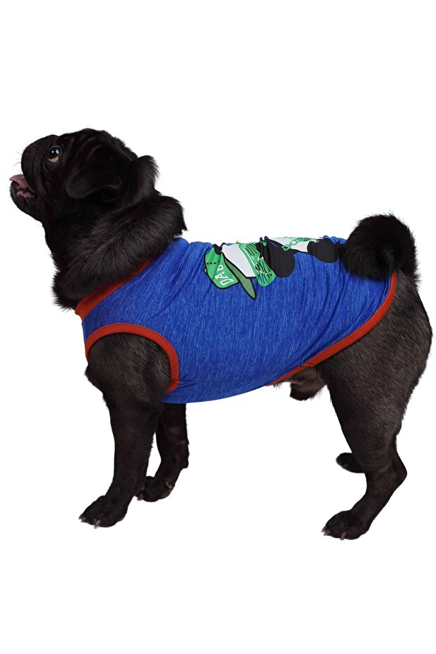 Pawstar Navy Blue Dark Blue Panda Cat-Dog T-Shirt
