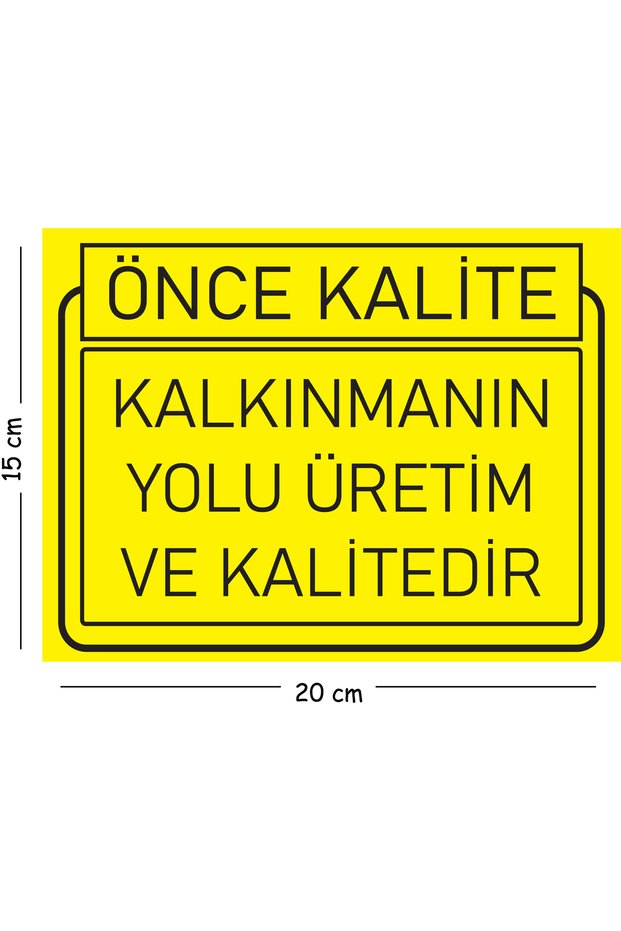 The Way of Metal Development Is Production and Quality 15X20 cm Warning Occupational Safety Sign