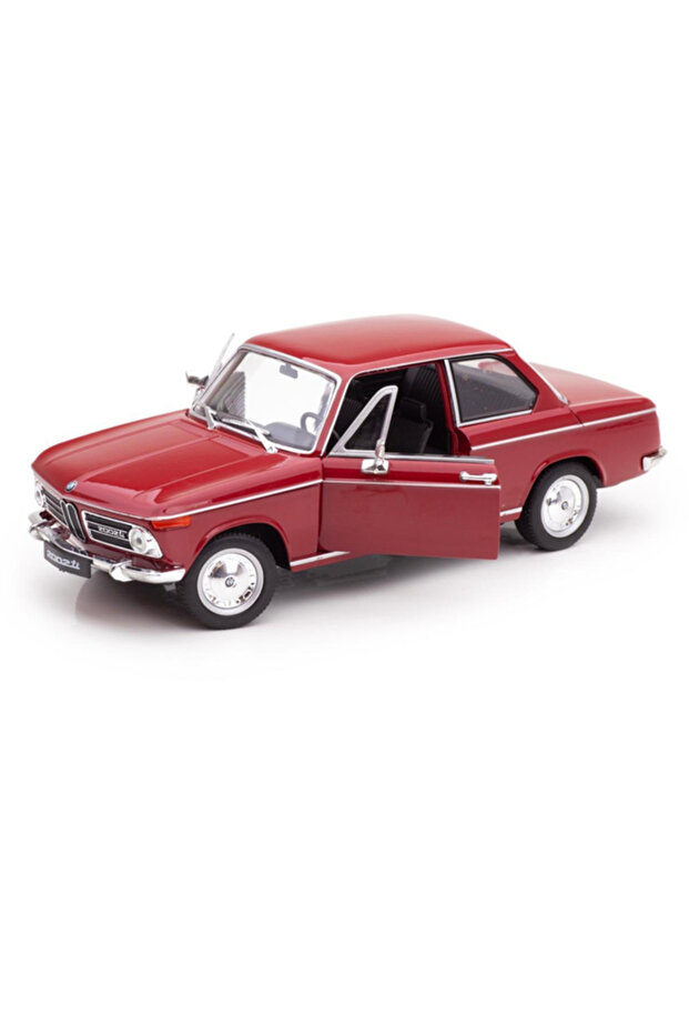 Classic BMW 2002 Ti 1968 Die-Cast Model Car 1:24 Scale – Red