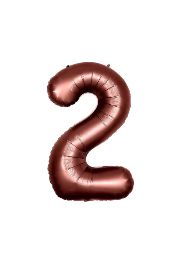 Brown Number Foil Balloon 100cm