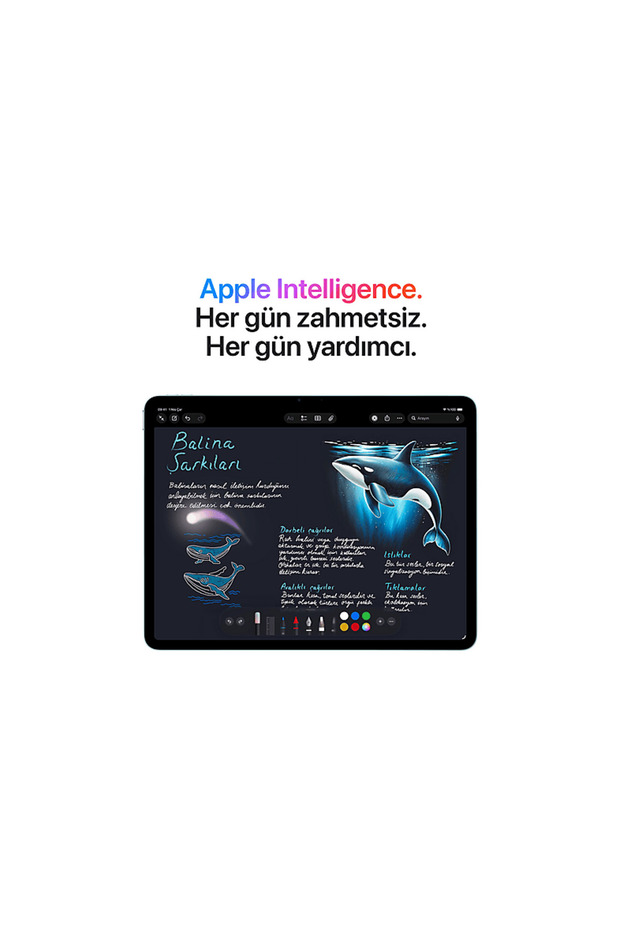 MH3J4TU/A iPad Air 11 inç M4 Wi-Fi 1 TB Tablet Starlight - 5